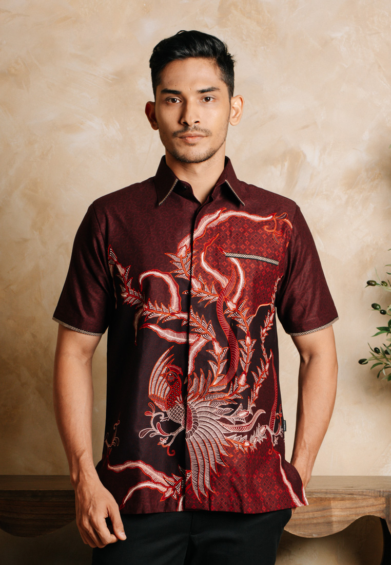 Hadinata Embroidery Batik Kemeja Pendek Genta Gyana-0